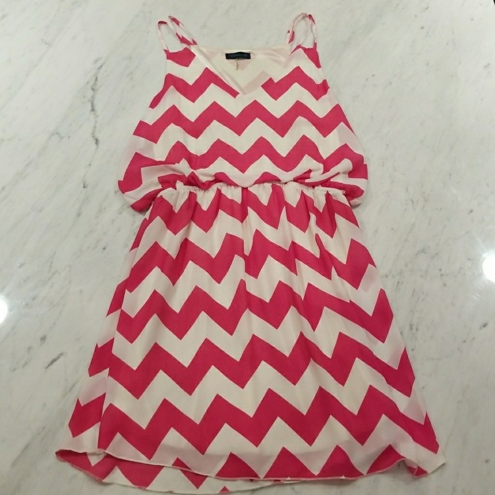 Chevron striped summer dress